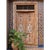 Wood Antique Indo-French Teak Garden Double Doors | Hand-Carved Architectural Statement 98 For Sale - Image 7 of 7