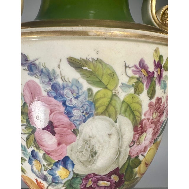 Old Paris 19th Century Old Paris Porcelain Urn Table Lamp. For Sale - Image 4 of 16
