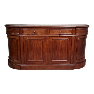 Napoleon III Half-Moon Shaped Buffet in Cuban Mahogany For Sale