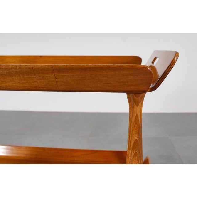 Vintage Italian Serving Cart in Bent Plywood, 1950s For Sale - Image 16 of 18