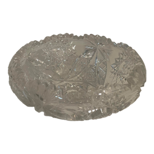 Antique American Brilliant Cut Glass Bowl Candy Dish