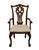 Contemporary Universal Furniture Mahogany Contemporary Traditional Chippendale Style Dining Arm Chair For Sale - Image 3 of 10
