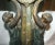 Vintage Spelter Art Deco Table Octagonal Marble Two Girls Signed P. Sega C. 1930 For Sale In Dallas - Image 6 of 10