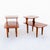 An expertly refinished pair of solid walnut two tier side / end tables with beveled edges by Ace Hi, made in Southern...