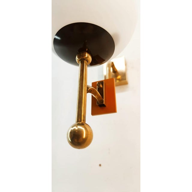 Wall Light with Sphere Glass, in Restored conditions. Designed 1960 to 1969 Up to 250V (Europe/UK Standard).The wiring of...