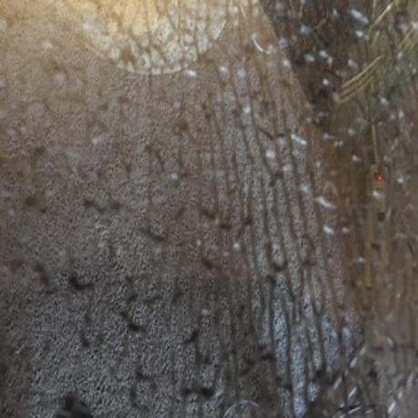 1980’s Steve Chase Crackled Glass Dining Table Top (Coral Base Included). For Sale - Image 11 of 18