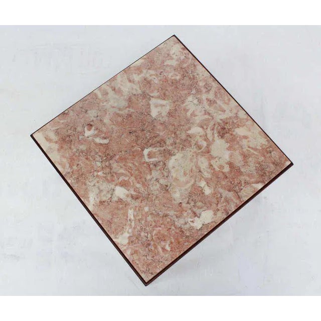 Mid-Century Modern Marble-Top Low End Tables - a Pair For Sale - Image 6 of 9