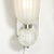 Modernist Hand-Blown Fluted 24k White Gold Fleck Murano Glass & Nickel Sconces For Sale In New York - Image 6 of 13