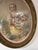 Antique Papier Peint Garden Scene in a Water-Gilded Wood Frame For Sale - Image 11 of 13