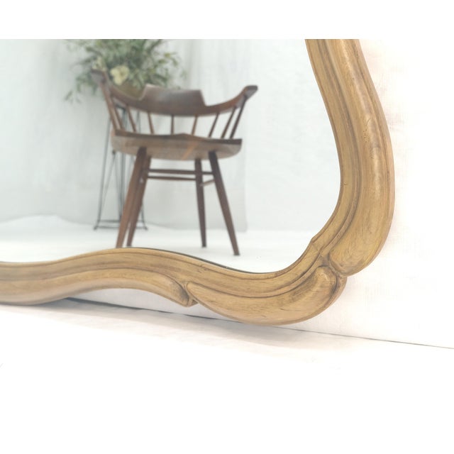 Late 20th Century Figural Silver Style Mid Century Modern Wall Mirror Mint For Sale - Image 5 of 8