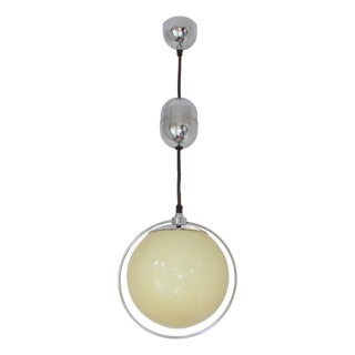 Art Deco Glass Lamp, 1940s For Sale