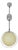Art Deco Glass Lamp, 1940s For Sale