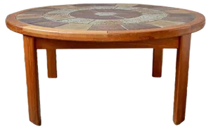Large Coffee Table by Tue Poulsen for Haslev Møbelsnedkeri, 1960s