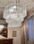 Mid-Century Modern Contemporary Oval Transparent “Tronchi” Murano Glass Chandelier in Venini Style. For Sale - Image 3 of 9