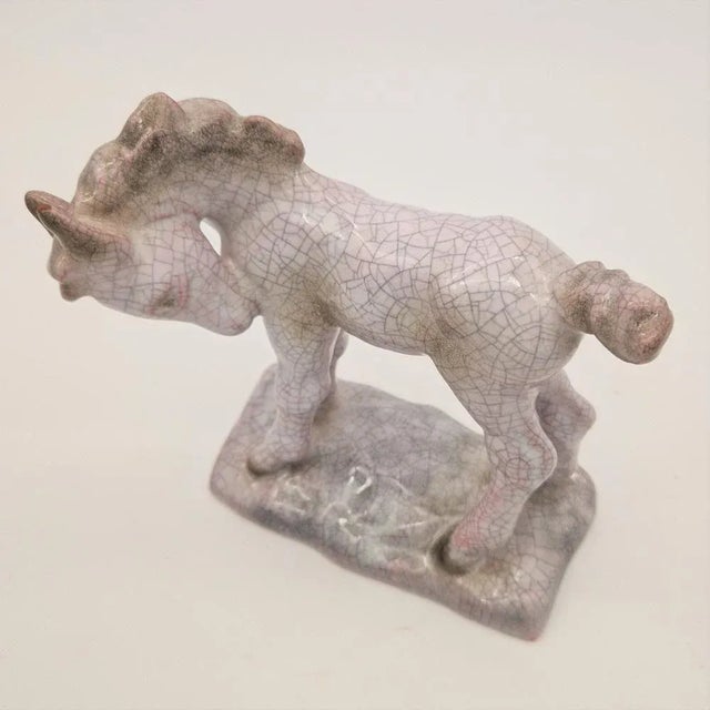 Ceramic Ceramic Foal by Lilli Hummel-King for Karlsruhe Majolika, 1934 For Sale - Image 7 of 9