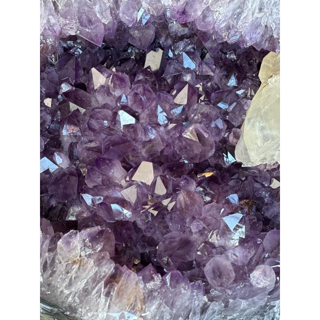 Gemstone Monumental Amethyst Geode With Agate & Calcite For Sale - Image 7 of 7