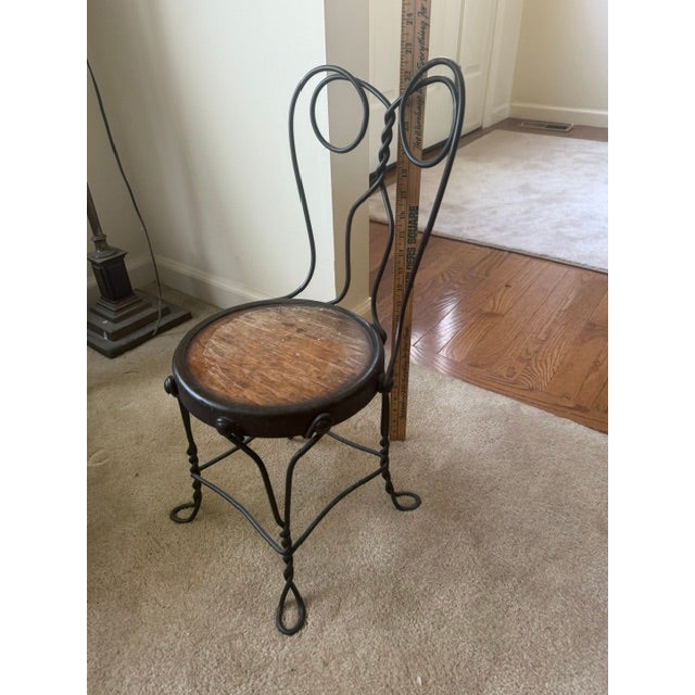 American Antique Ice Cream Parlor Chair - Childs - Twisted Wire For Sale - Image 3 of 7