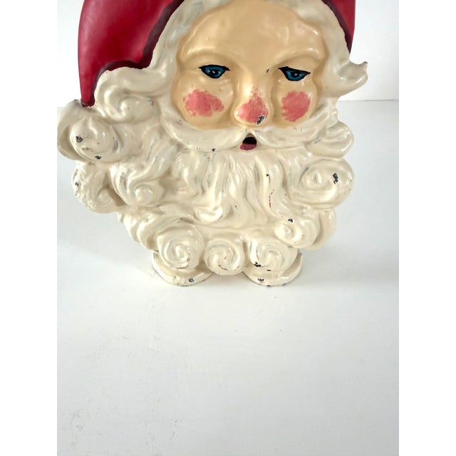 Mid 20th Century Cast Iron Santa Claus Doorstop For Sale - Image 5 of 12