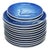 Late 20th Century 13pc Bing & Grondahl B&g Denmark Copenhagen Cobalt Blue Christmas Plates For Sale