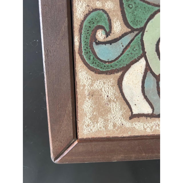 Brown Ceramic Plate by Roland Zobel, 1960s For Sale - Image 8 of 11