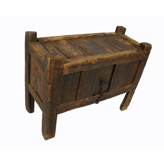 Antique Nomadic Turkmen Yurt Treasure Dowry Chest For Sale - Image 6 of 14