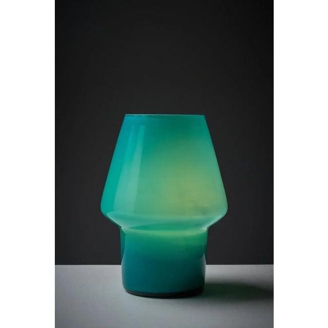 Luxus Glass Table Lamp attributed to Uno and Östen Kristiansson for Luxus Vittsjö, Sweden, 1970s For Sale - Image 4 of 10