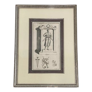 19th Century Etching "Master of Flutes" Etching After Robert Boissard For Sale