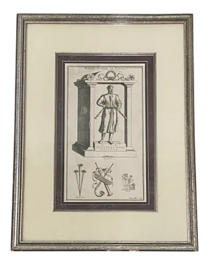 19th Century Etching "Master of Flutes" Etching After Robert Boissard