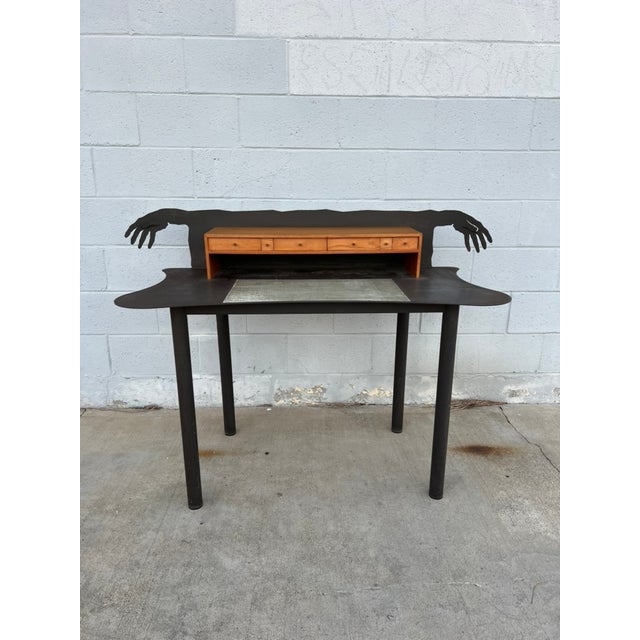 Exceptional and rare “Entremanos” Secretary Desk designed by acclaimed Basque artist and architect Andrés Nagel for Akaba,...