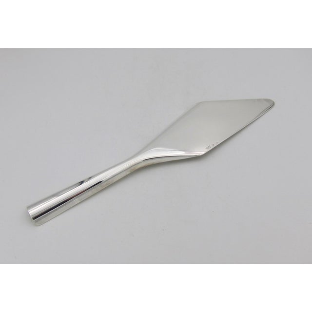 Lino Sabattini Christofle Gallia Modernist Lido Server With Original Box For Sale In Los Angeles - Image 6 of 11