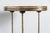 French French White Marble Top and Brass Gallery Top End Table, Brass Legs For Sale - Image 3 of 10