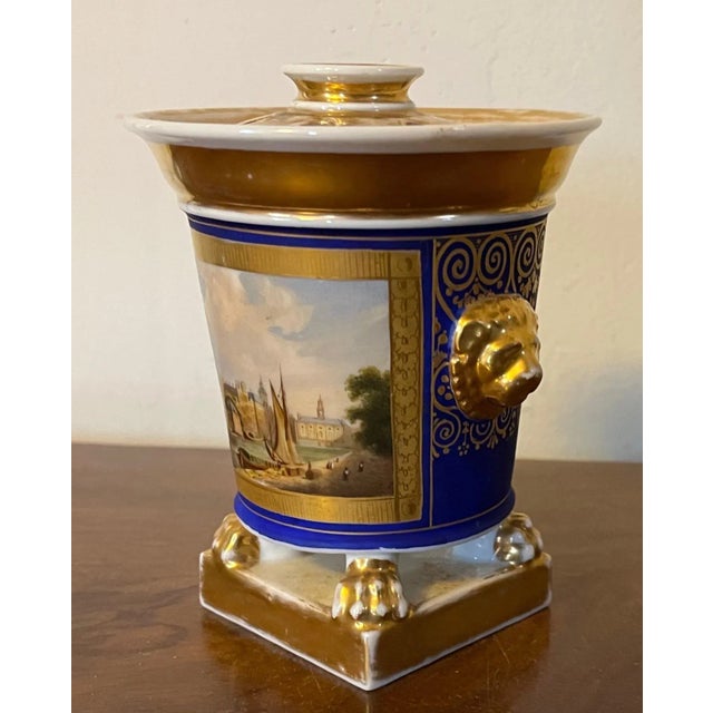 Antique Early 19th Century Old Paris Porcelain Bough Pot or Pastille Burner For Sale - Image 10 of 10