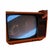 Space Age TX 711 Television Portable in Orange, 1973 For Sale - Image 3 of 4