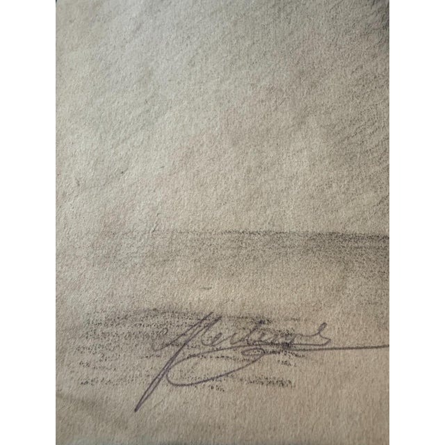 Berberich Carl H., Male Back Nude Standing, Nude, 1920s, Pencil For Sale - Image 6 of 10