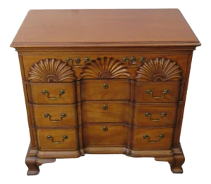 Kittinger Shell Block Front Mahogany Dresser Chest 5940
