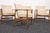 An exceptionally rare and complete set of 4 matching conference chairs designed by ib kofod-larsen and manufactured by...