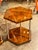 Italian Art Deco Style Walnut and Chrome Hex Side Tables For Sale In Dallas - Image 6 of 7