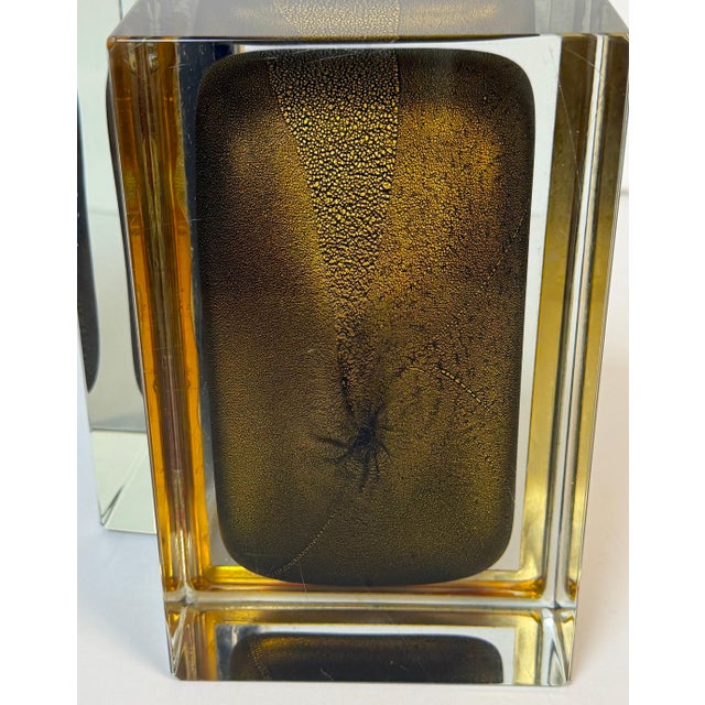 Transparent Signed Alessandro Mandruzzato for Design Guild Murano Sommerso Faceted Glass Box For Sale - Image 8 of 18