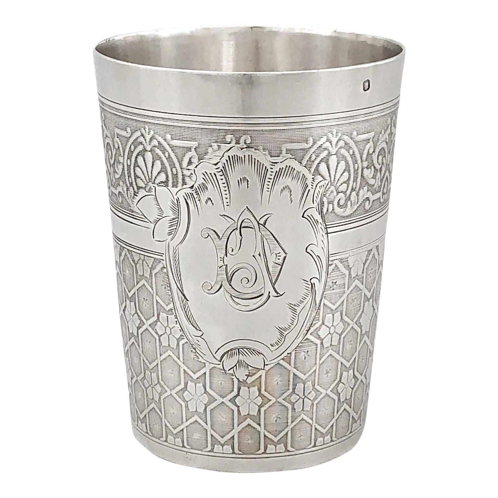 French First Standard (950/1000) Solid Silver Beaker, Paris, Circa 1900 ...