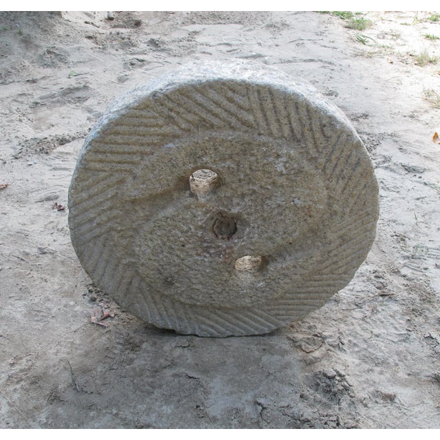 1930s 1930s Granite Mill Water Fountain Stone 4 For Sale - Image 5 of 8