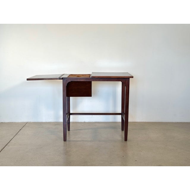 Vintage Wooden Writing Table, 1950s For Sale - Image 10 of 18