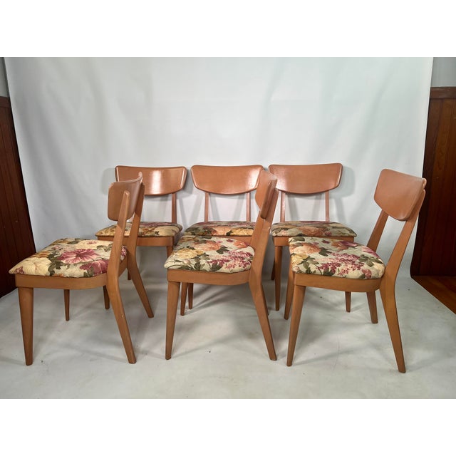 MidCentury Modern Heywood Wakefield Champagne Finish Dining Chair’s