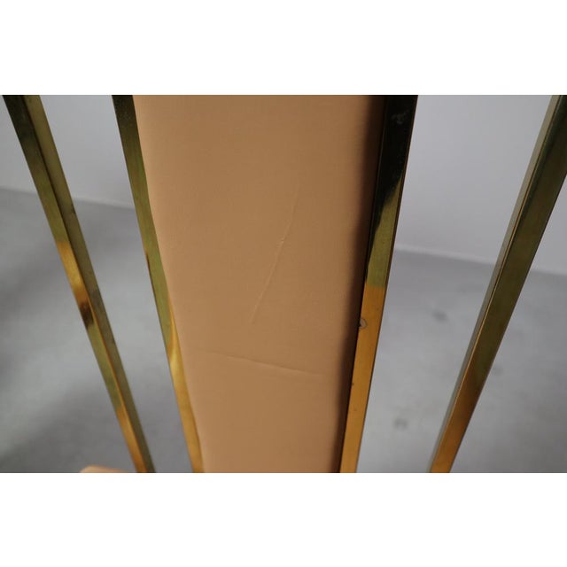 A striking set of six dining chairs designed by Renato Zevi in Italy during the 1970s. These chairs perfectly capture the...