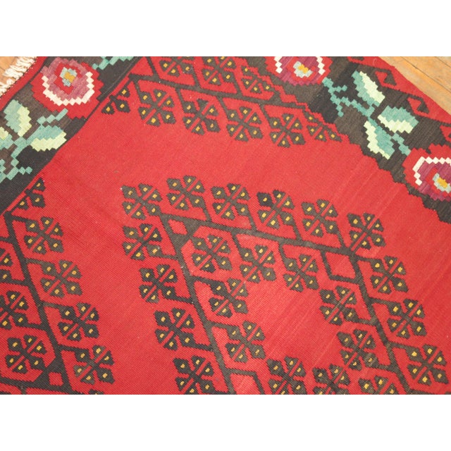 Zabihi Collection Vintage Besserabian Kilim Flat-Weave - 6'10" x 10'7" For Sale - Image 4 of 6