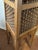 Early 20th Century Antique Moorish Pedestal Plant Stand Carved Wood Moucharabieh Lattice Table 40" For Sale - Image 5 of 8