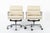 Mid-Century Modern Eames for Herman Miller Tan Cream Office Chairs in Schumacher Vegan Leather For Sale - Image 3 of 11