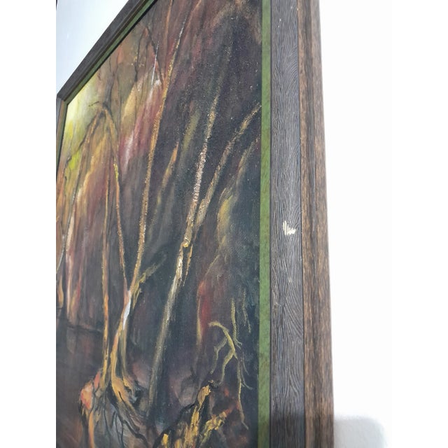 Sherman Thomas Signed "Twilight Grove" Landscape Acrylic Painting, Framed For Sale - Image 6 of 9