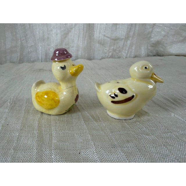 Textile Vintage European Duck Collection, German Schramberg Plate & English Shakers For Sale - Image 7 of 11