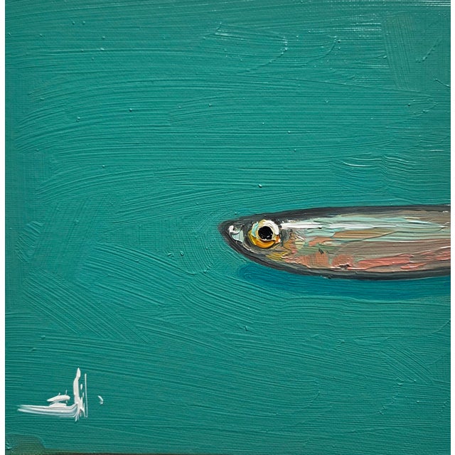 Anchovy Fish Oil Painting by Vivek Mandalia For Sale