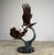 Large Bronze Bald Eagles Dueling Over Fish Sculpture - 44"h For Sale - Image 4 of 11